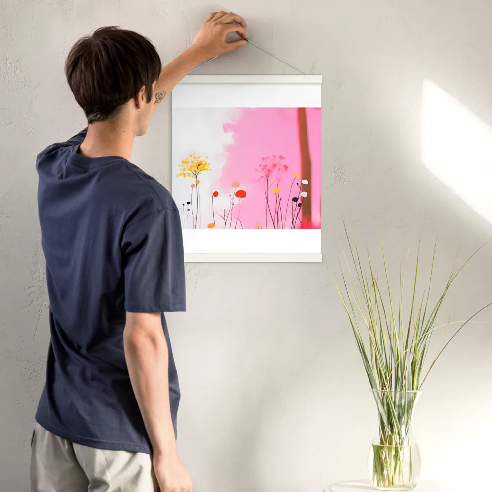 Whispers of a Surreal Bloom | Poster With White Wood Hanger | 16″×20″