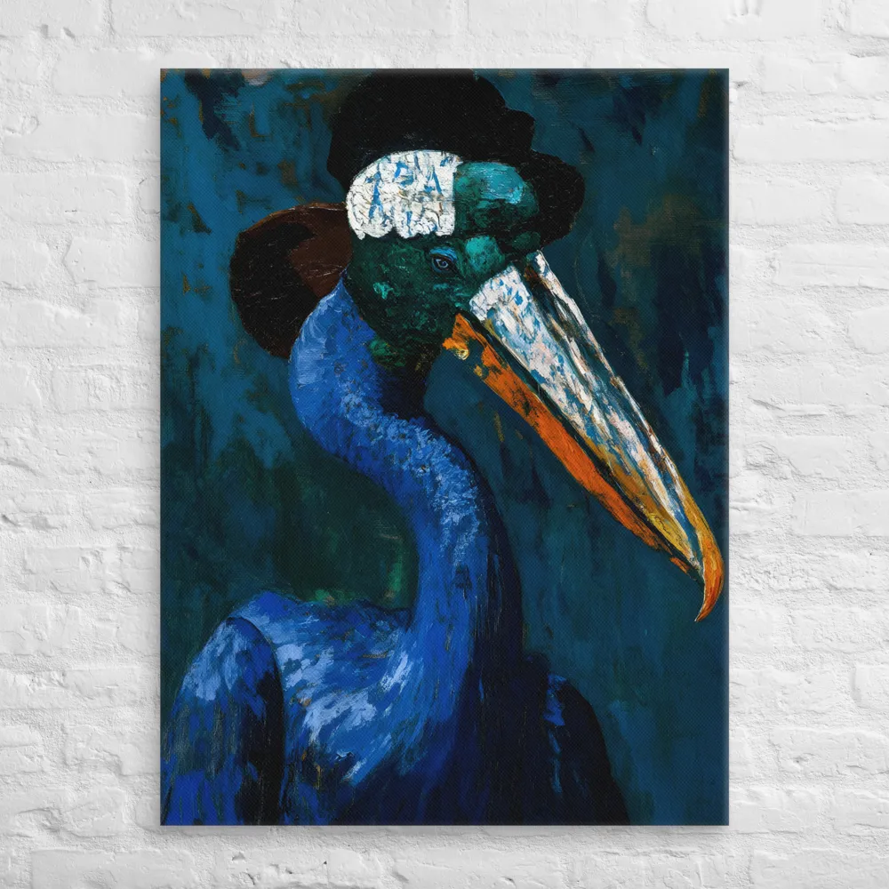 Majestic Absurdity: The Hat-Wearing Bird | Canvas | 30″×40″
