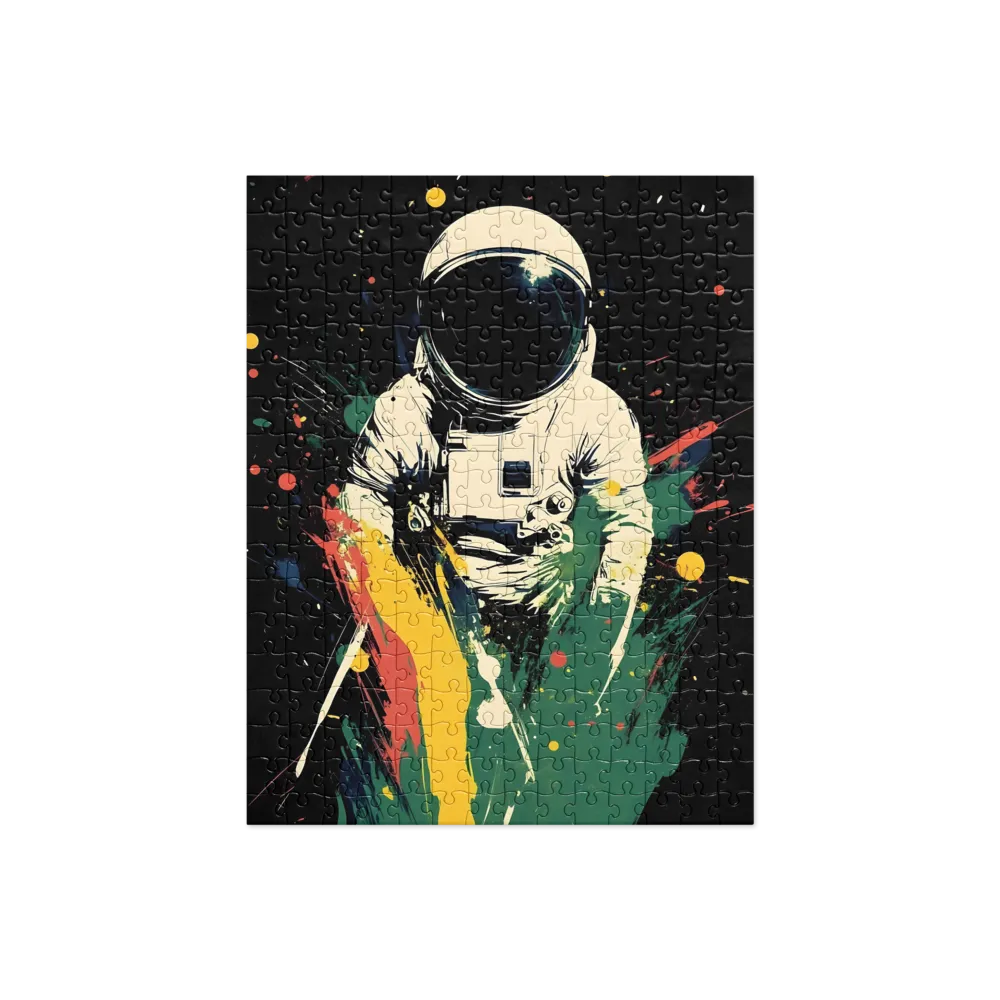 Cosmic Splash: The Astronaut's Journey | Jigsaw Puzzle | 252 pieces