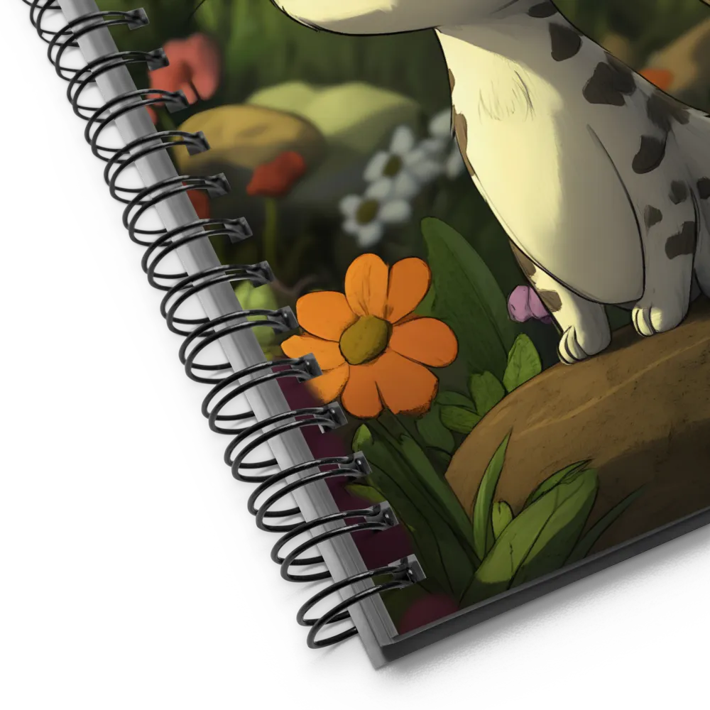 Whimsical Forest Cat | Spiral Notebook