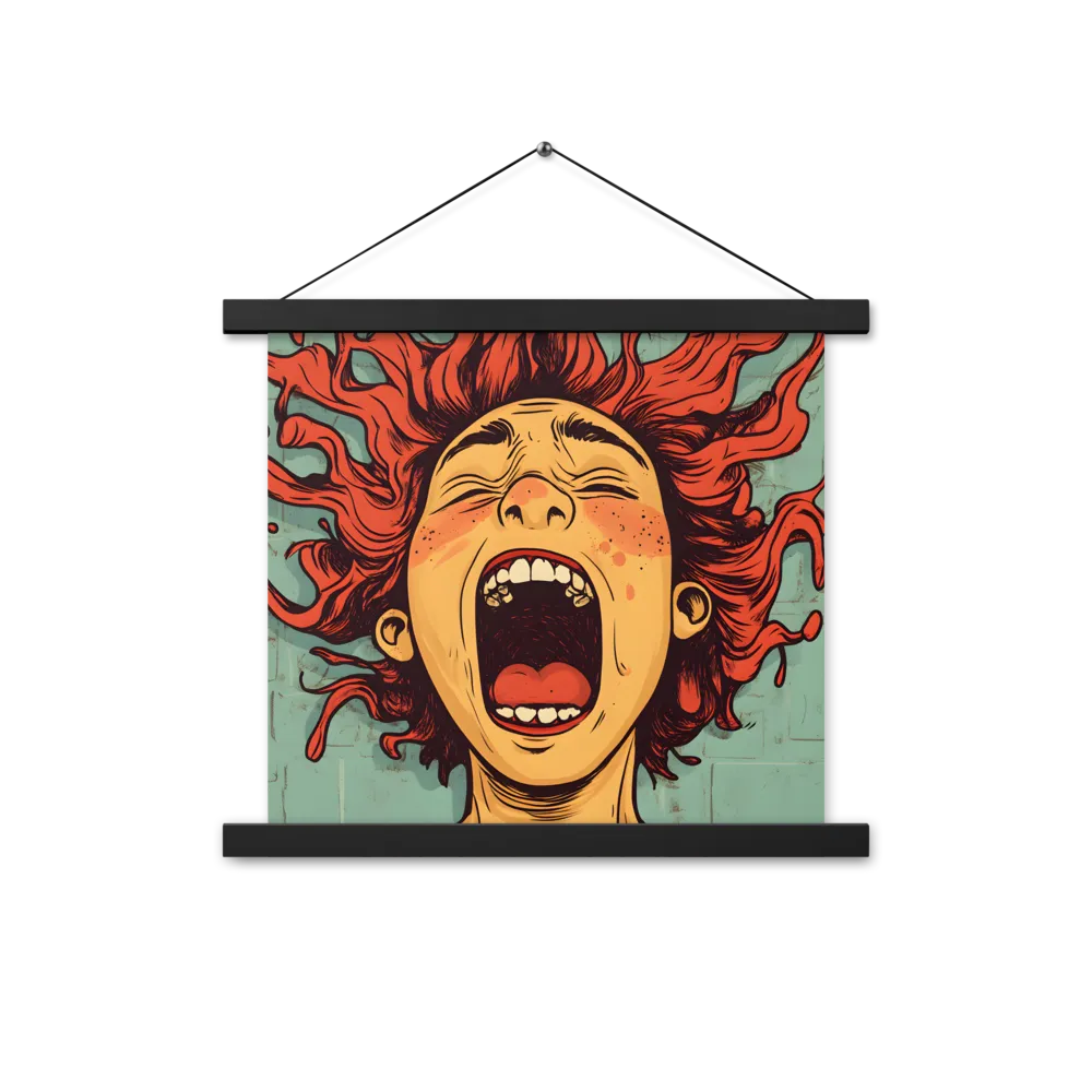 Fury Unleashed | Poster With Black Wood Hanger | 14″×14″
