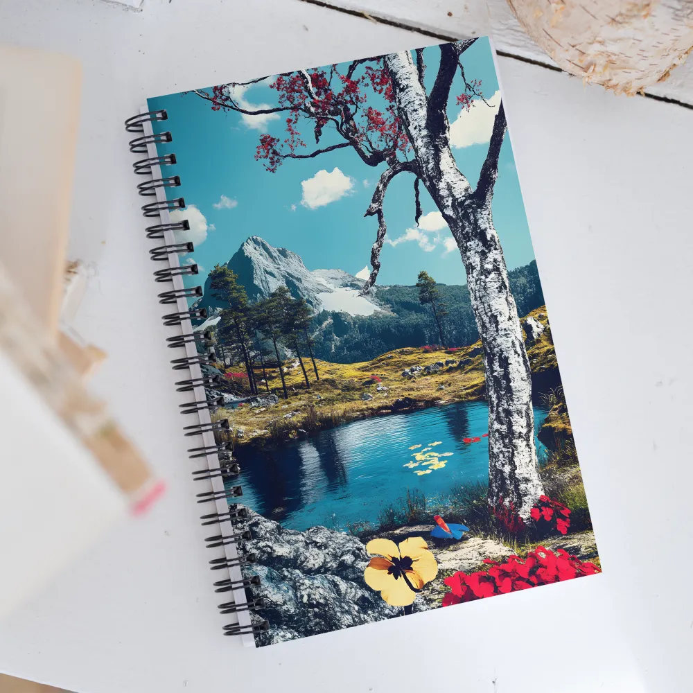 Serenity in Surreal Landscape | Spiral Notebook