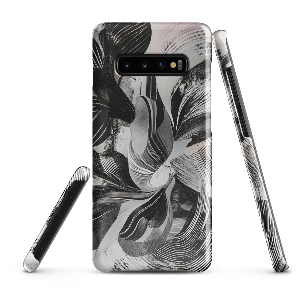 Fluid Harmony in Monochrome | Phone Case |  S10 Plus | Snap Case | Glossy