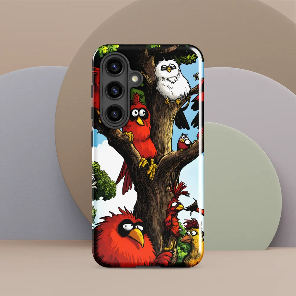 Whimsical Avian Gathering