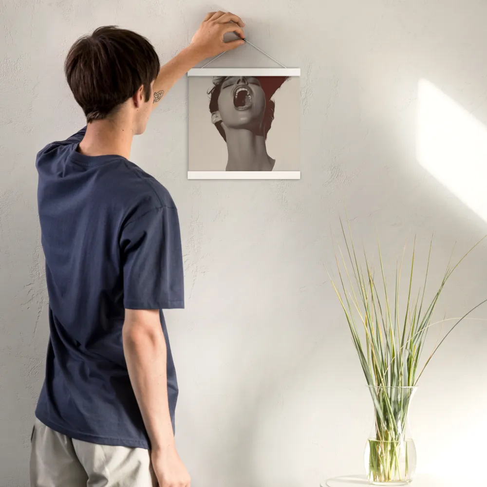 Echoes of Emotion | Poster With White Wood Hanger | 12″×12″