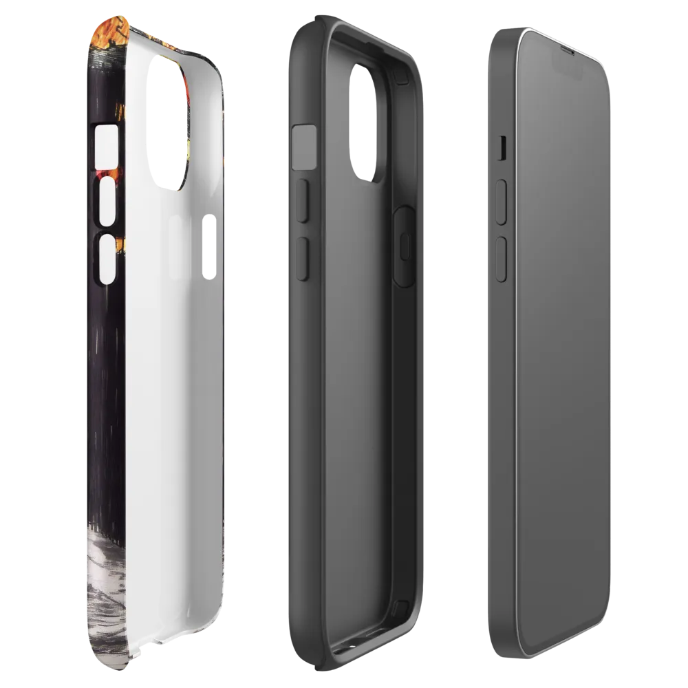 Eclipsed Cityscape | Phone Case |  14 Plus | Tough Case | Glossy