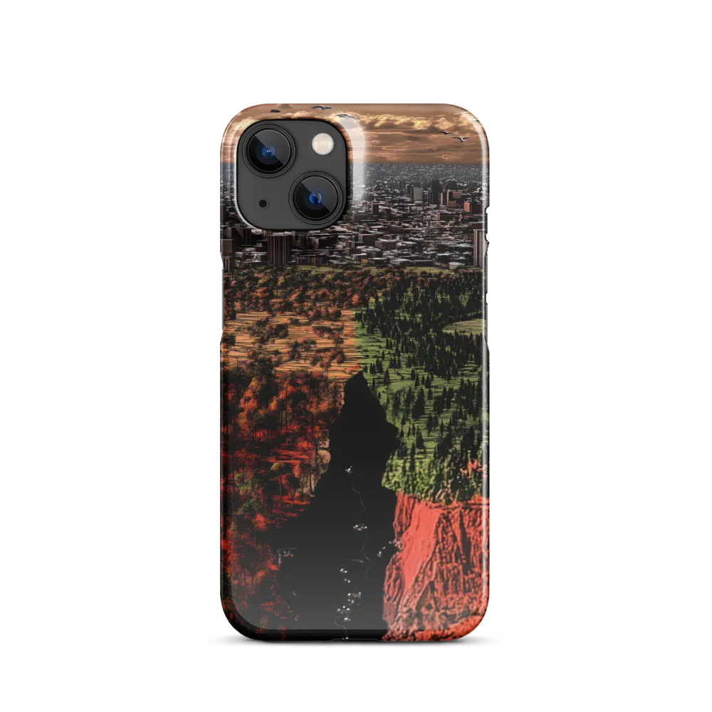 Harmony and Dissonance: A Landscape of Contrasts | Phone Case |  14 | Snap Case | Glossy
