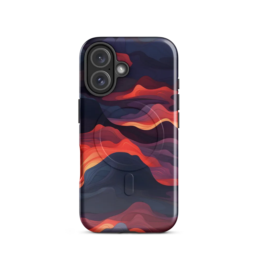 Ethereal Waves of Color | Phone Case |  16 | MagSafe® Tough Case | Glossy