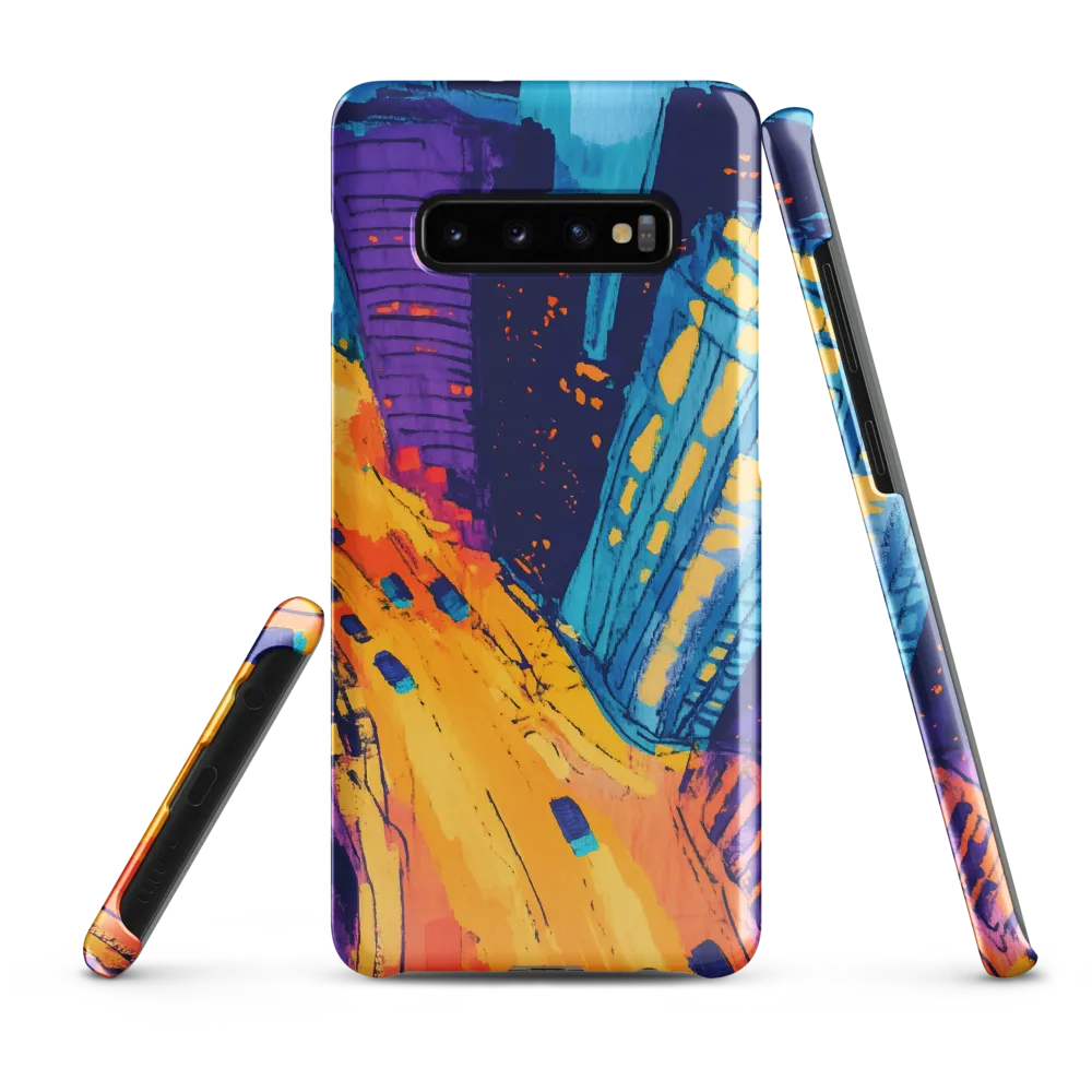 Electric City Nightscape | Phone Case |  S10 Plus | Snap Case | Glossy