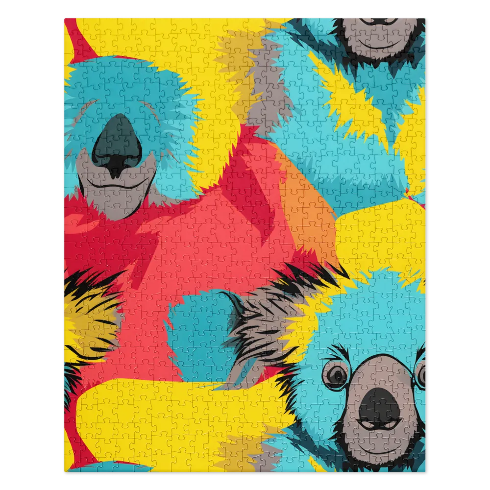 Whimsical Koalas in Vibrant Colors | Jigsaw Puzzle | 520 pieces