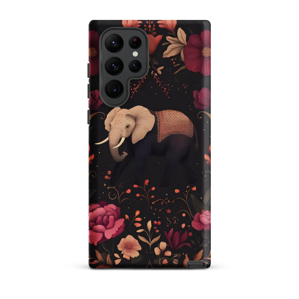Whispers of the Wild: Elephants and Blooms