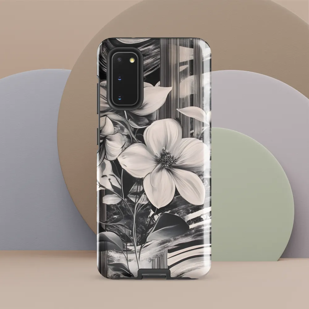 Ethereal Bloom: A Dance of Monochromes