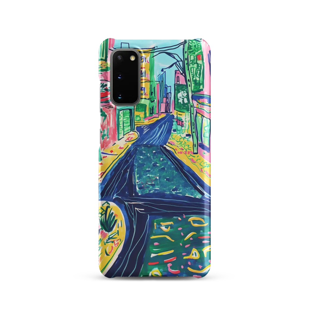 Dreamy Street in Vibrant Hues