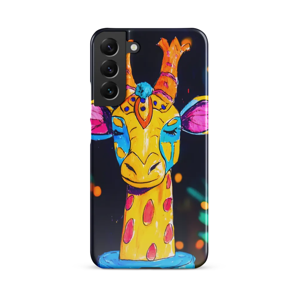 Whimsical Giraffe in Vibrant Colors