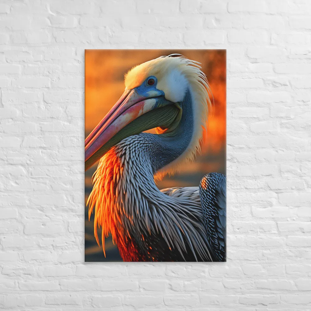 Elegance of the Pelican at Sunset