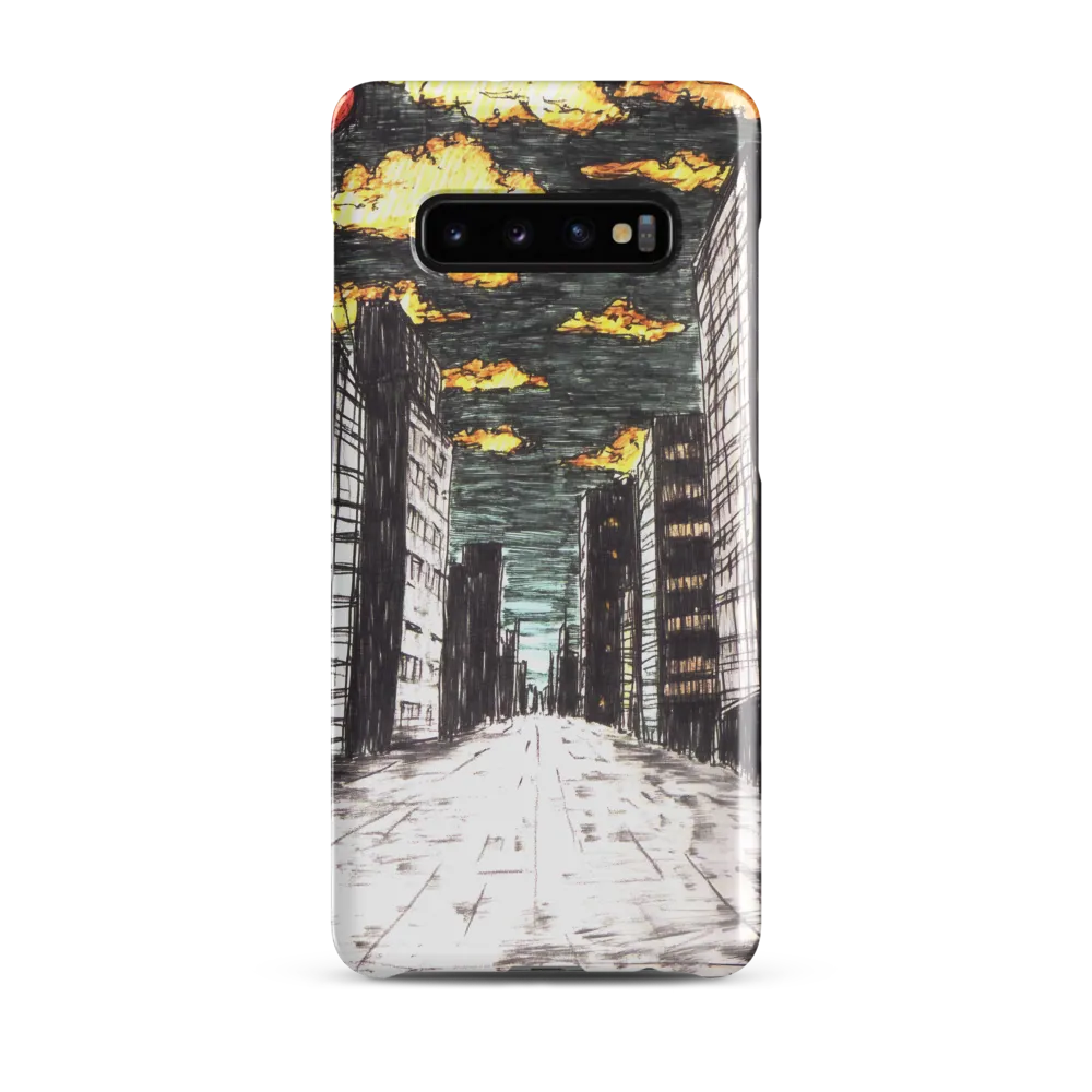 Eclipsed Cityscape | Phone Case |  S10 Plus | Snap Case | Glossy