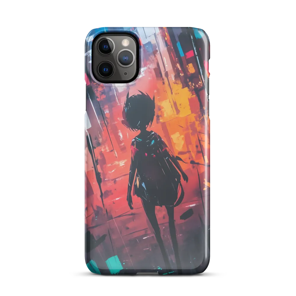 Silhouette in the Urban Abyss | Phone Case |  11 Pro Max | Snap Case | Glossy