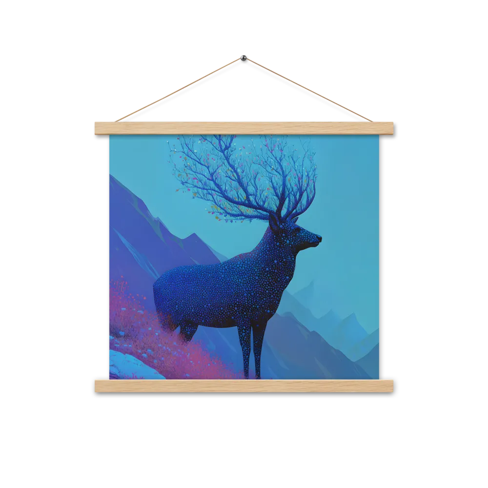 Ethereal Harmony | Poster With Oak Wood Hanger | 18″×18″