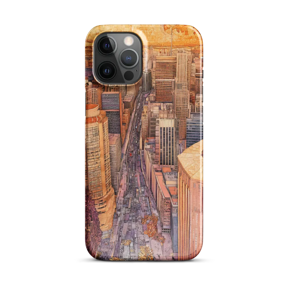 Mosaic Cityscape at Dusk