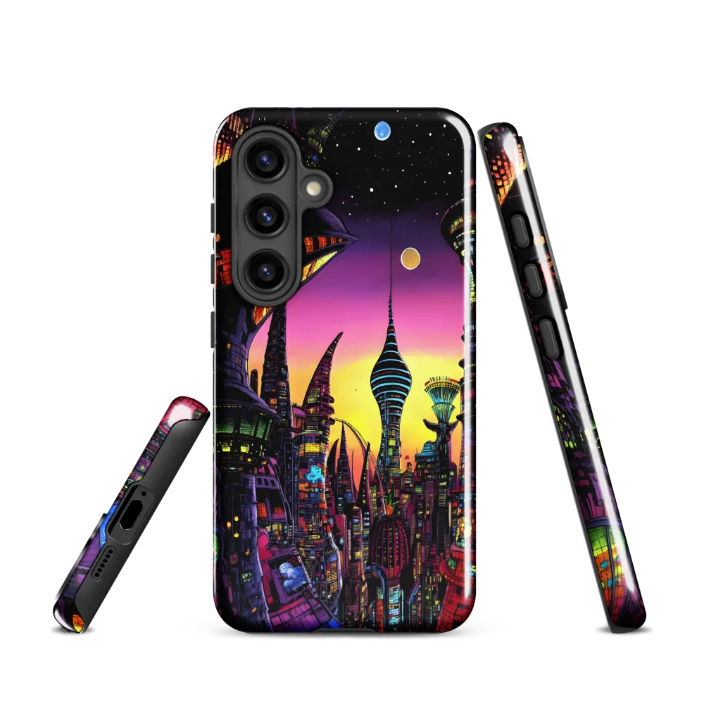 Futuristic Cityscape at Dusk