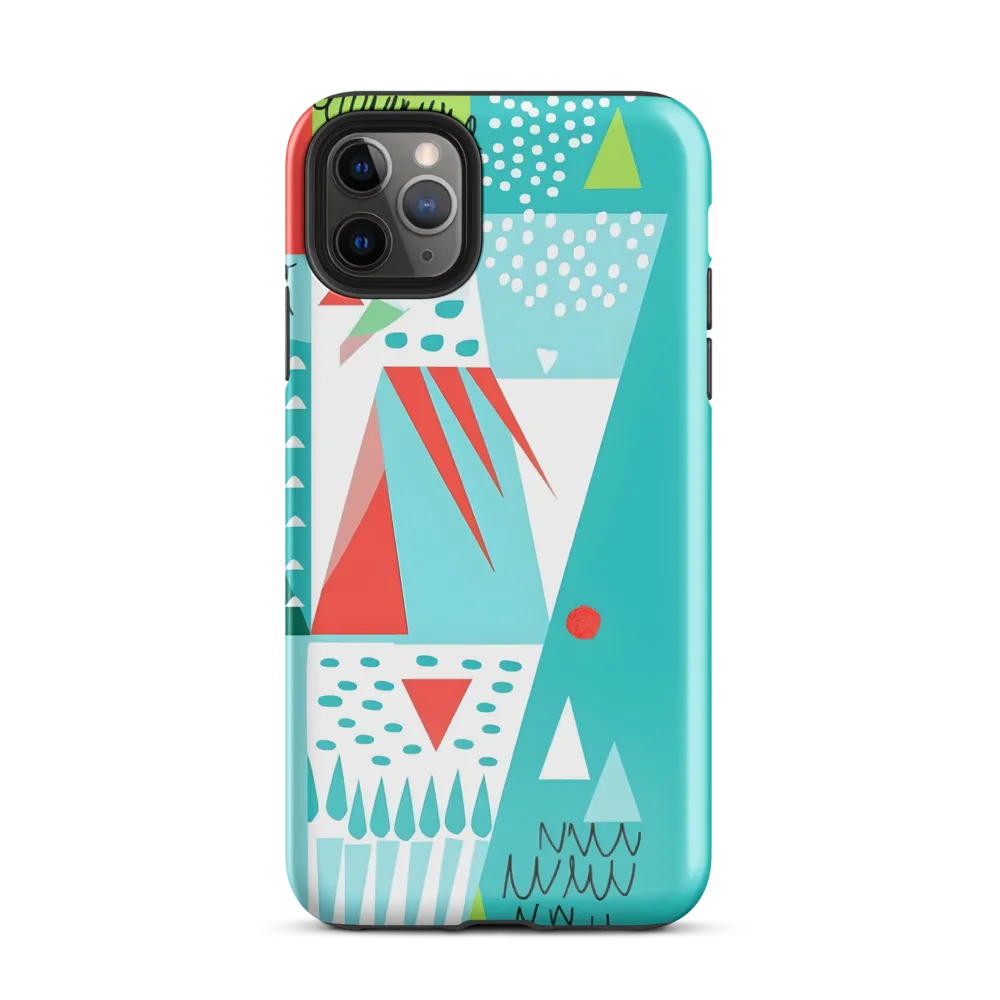 Dynamic Geometric Harmony | Phone Case |  11 Pro Max | Tough Case | Glossy