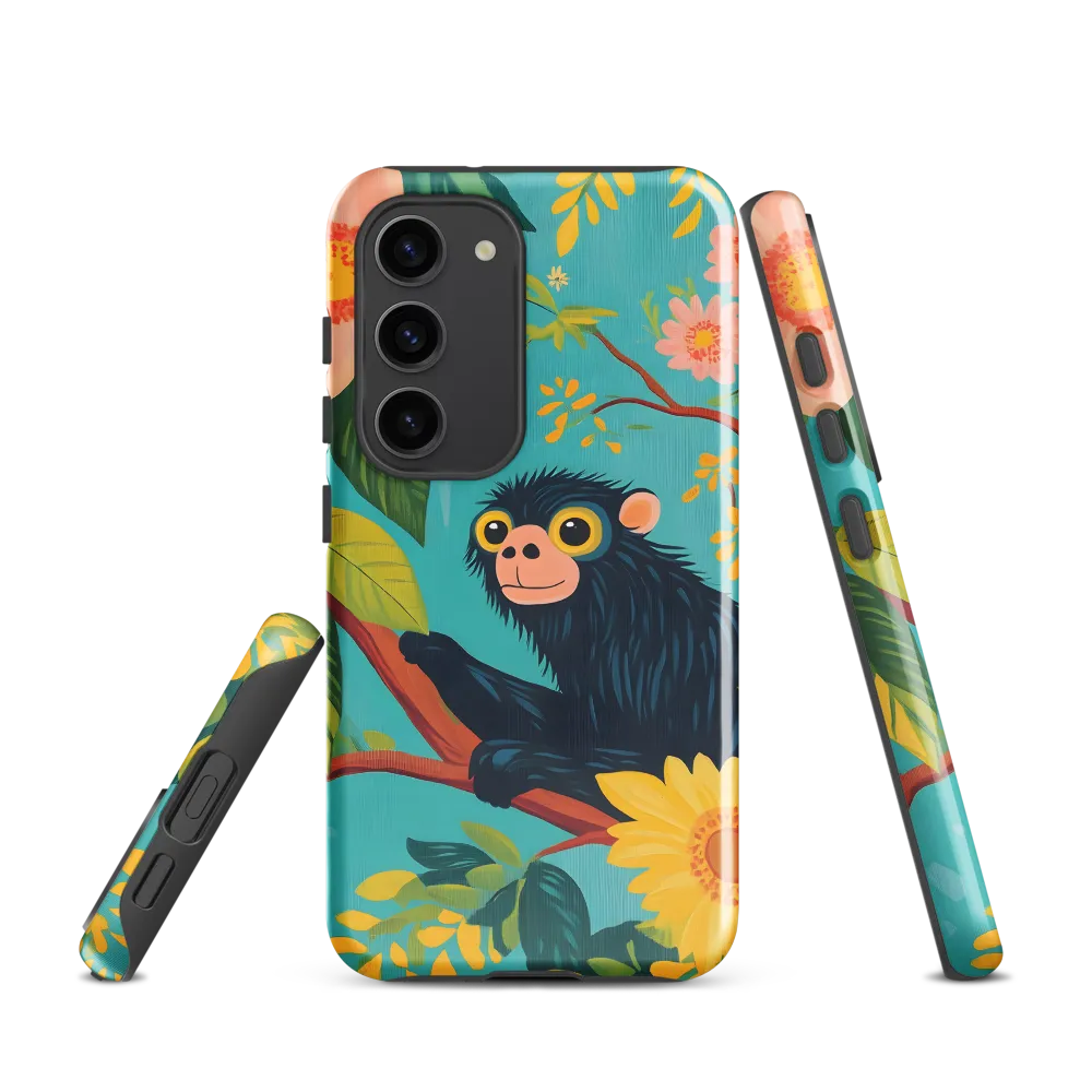 Joyful Encounter in a Floral Paradise