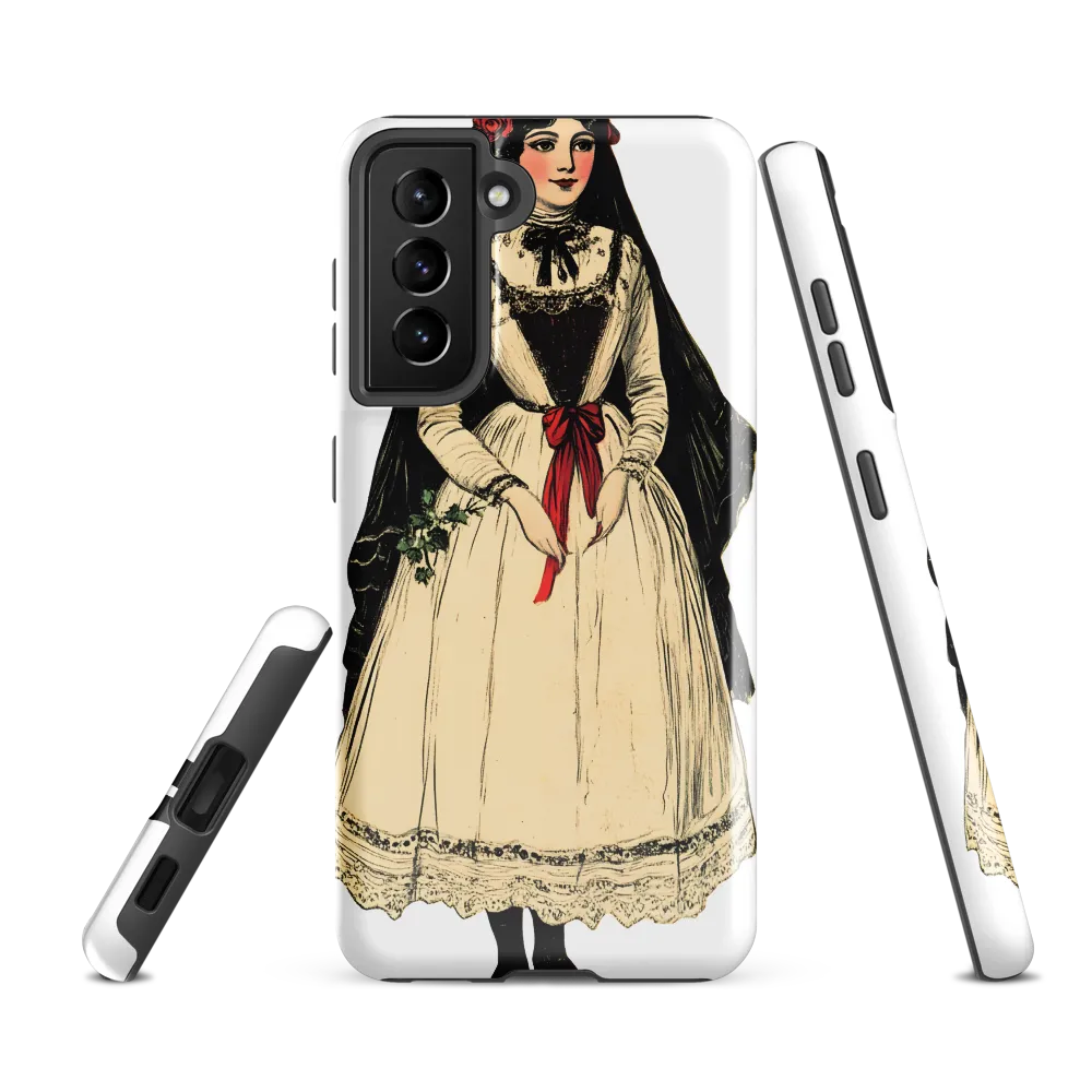 Elegance in Tradition: A Folk Portrait