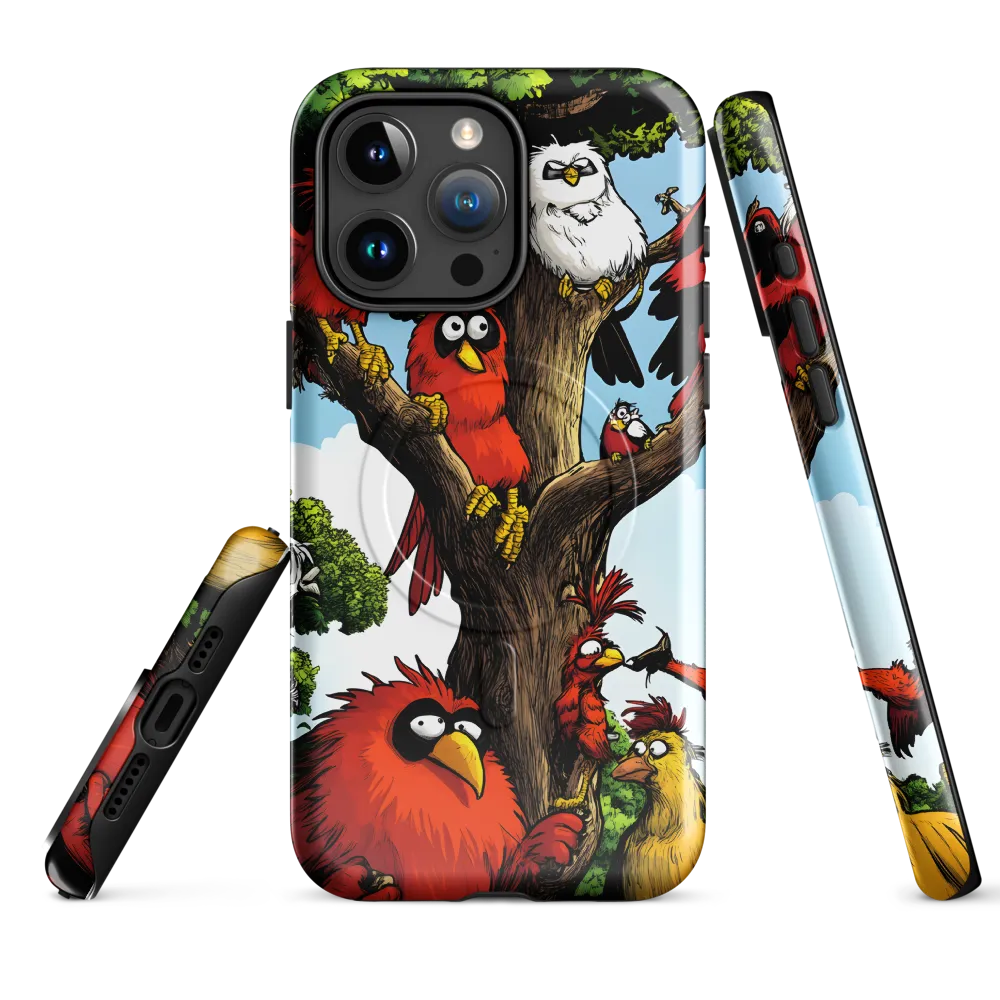 Whimsical Avian Gathering