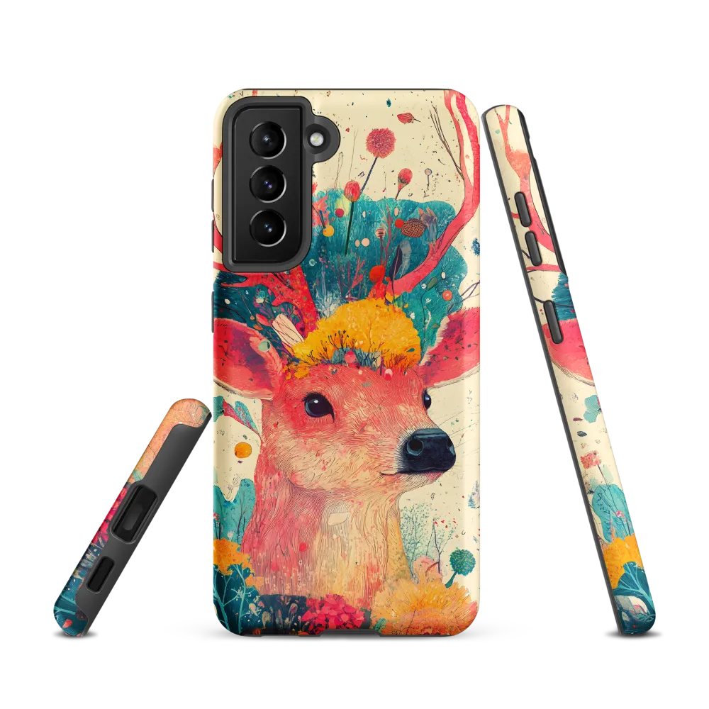 Whimsical Harmony: A Deer in Bloom