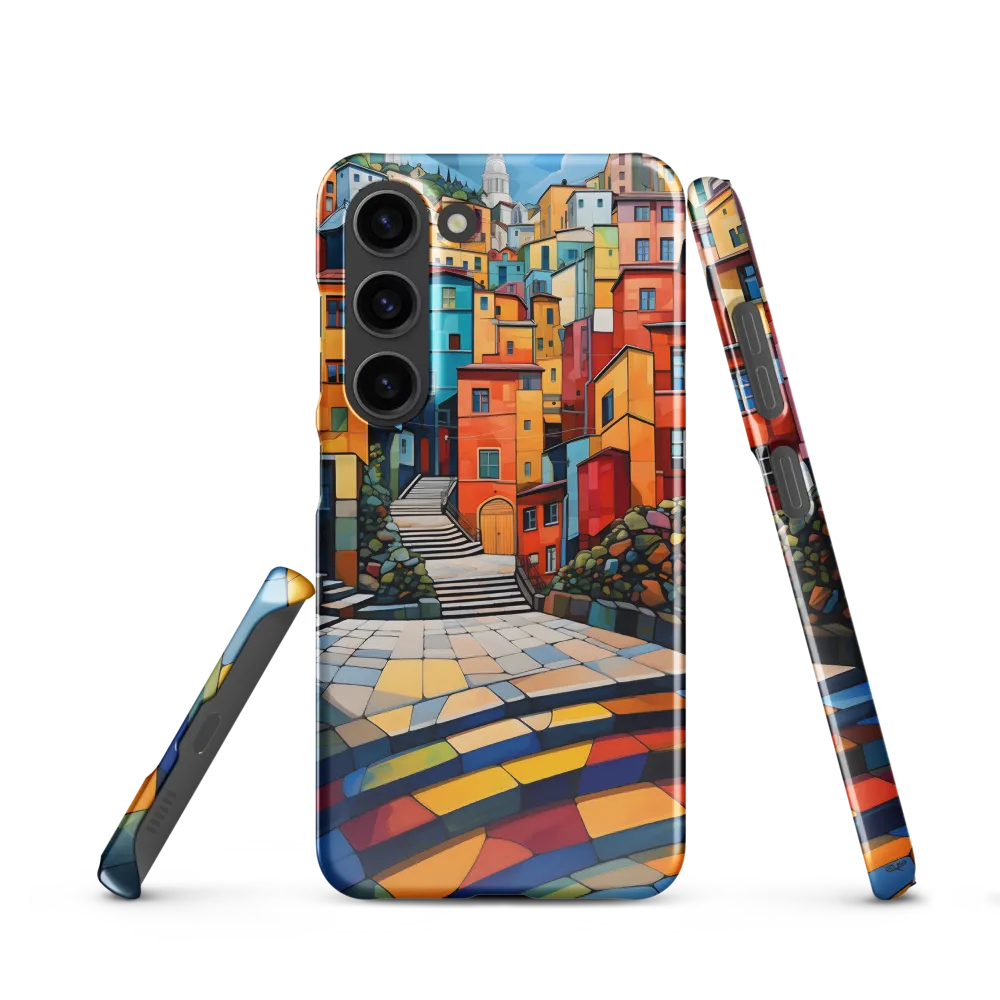 Vibrant Village: A Cubist Journey