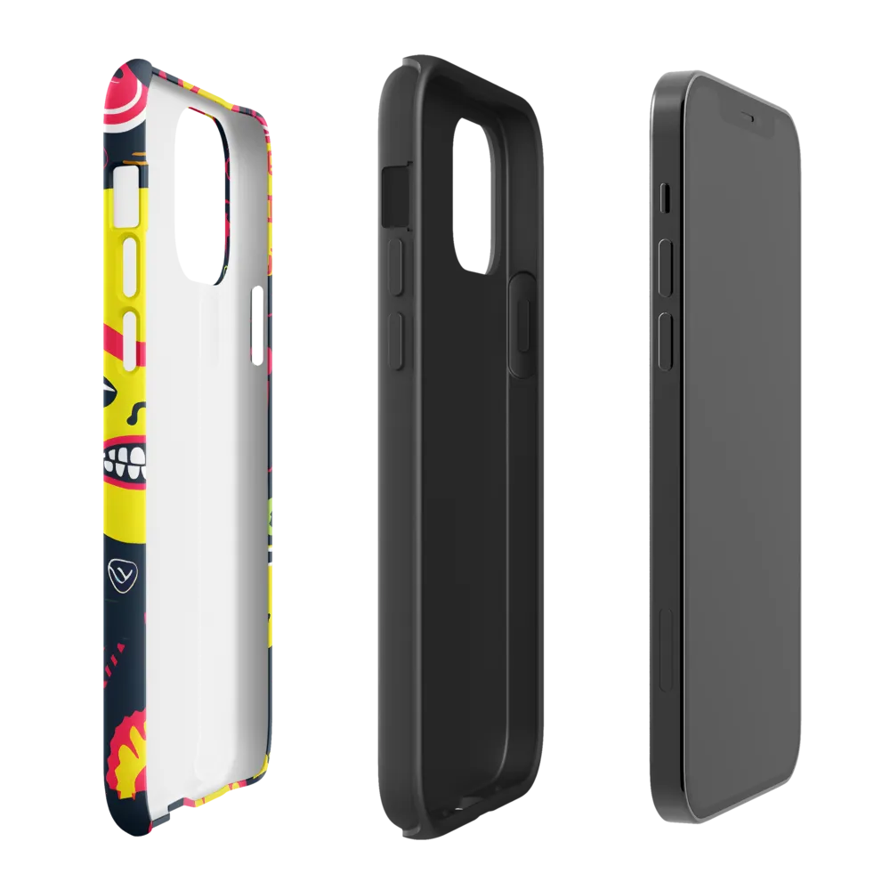 Neon Revelry: A Quirky Exploration of Modern Pop Art | Phone Case |  12 | Tough Case | Matte