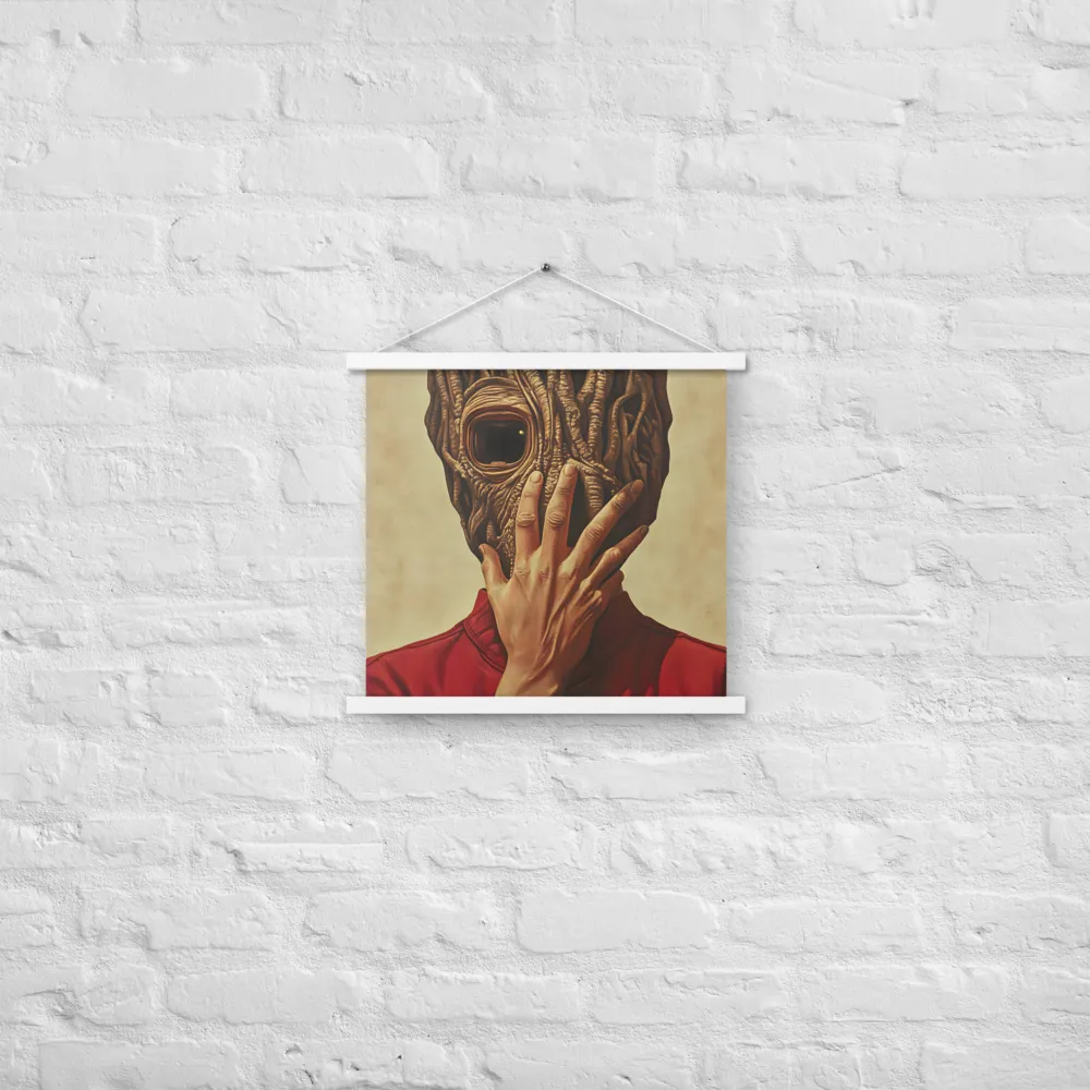 The Mask of Roots | Poster With White Wood Hanger | 18″×18″