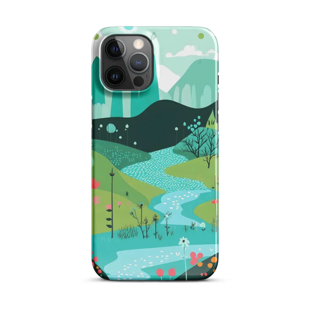 Whimsical River in a Lush Landscape