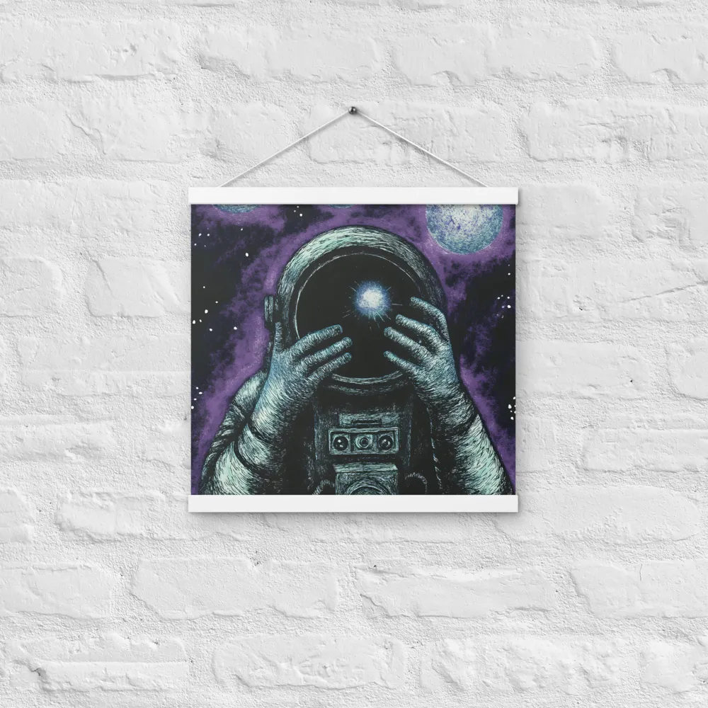 Beyond the Stars | Poster With White Wood Hanger | 16″×16″