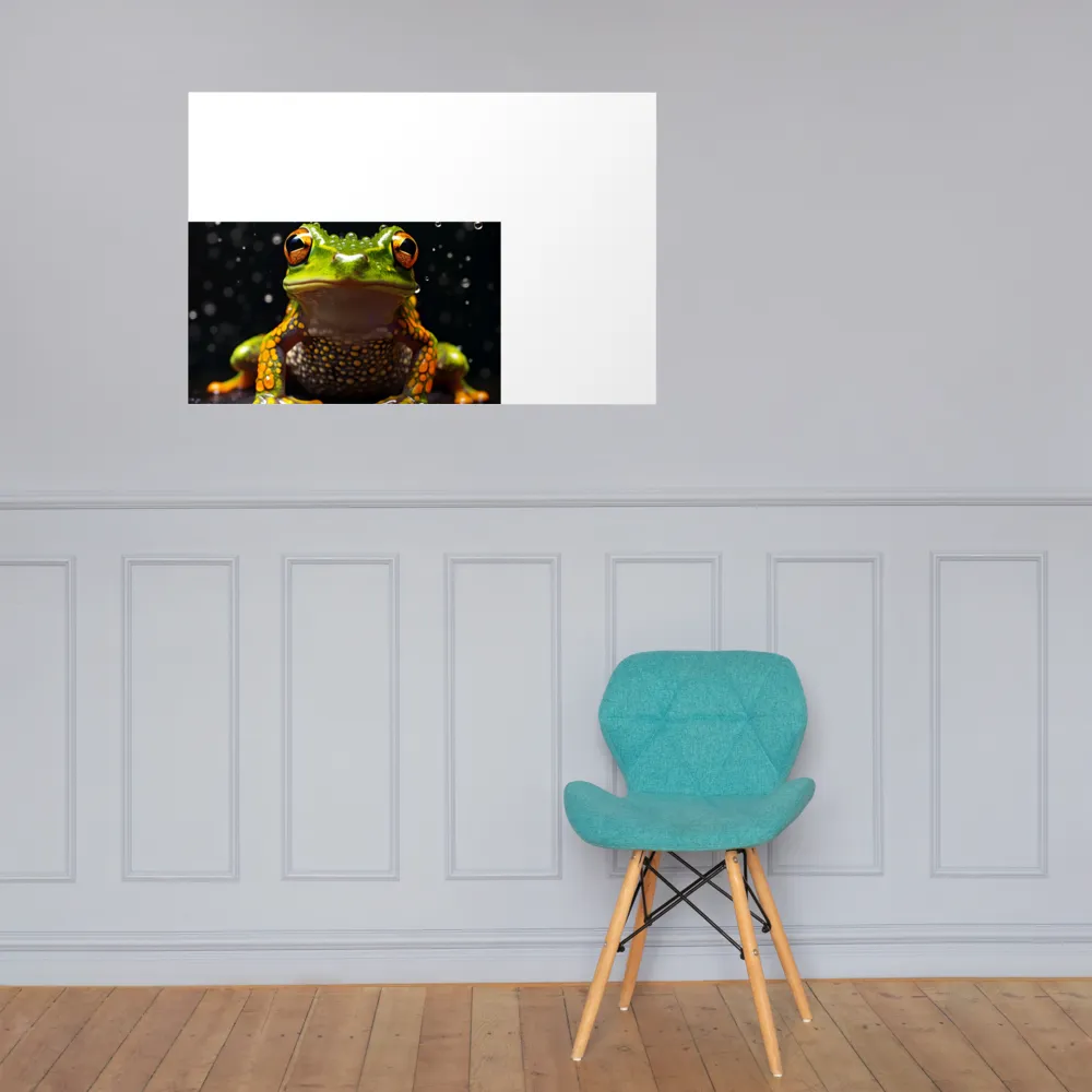 Emerald Elegance: The Frog in Focus