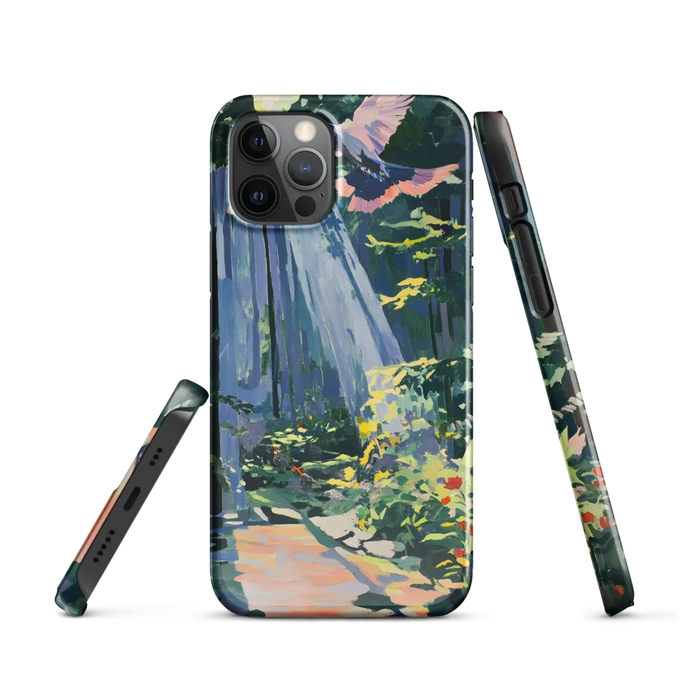 Flight of Light: A Serene Forest | Phone Case |  12 Pro | Snap Case | Glossy