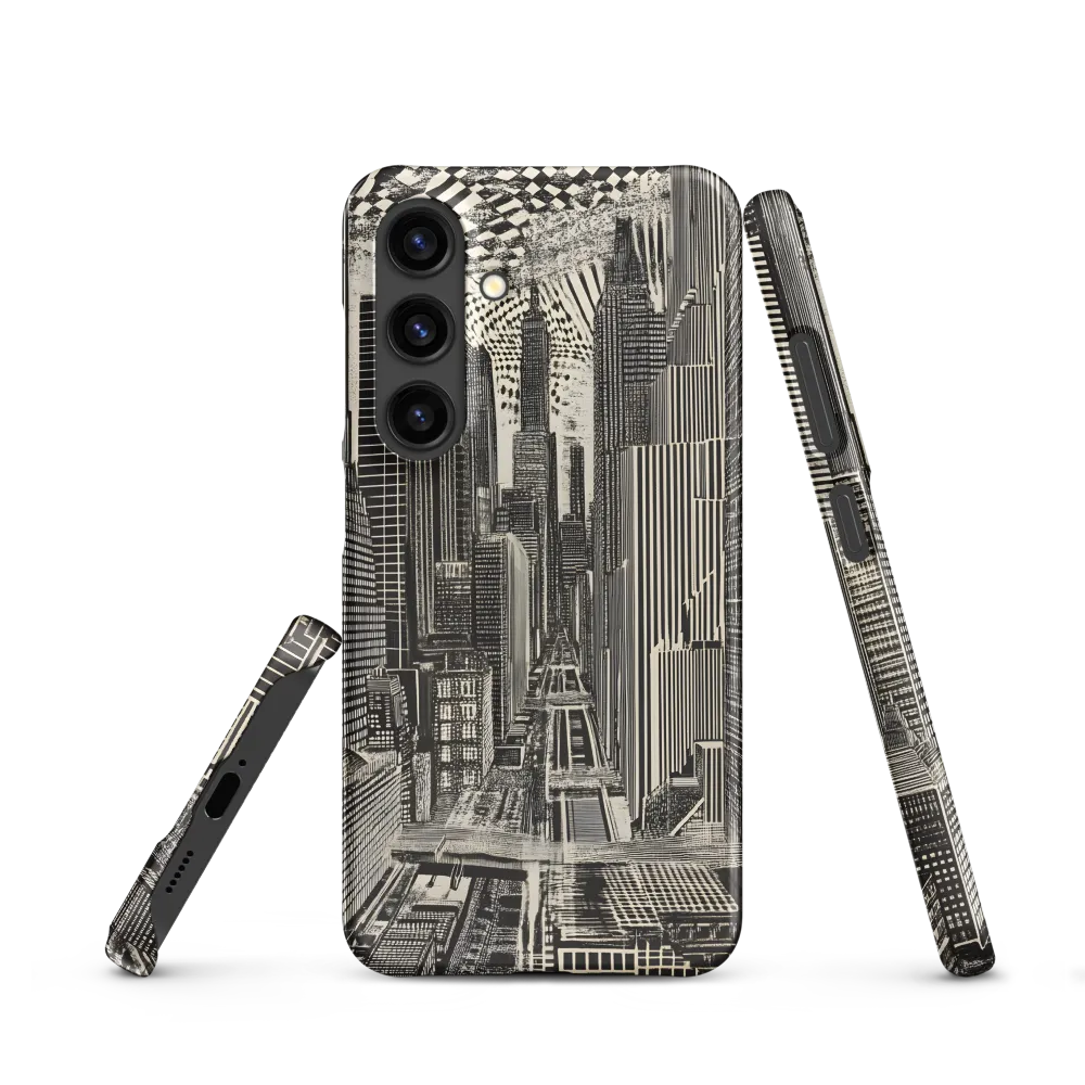 Urban Dreams: A Surreal Cityscape | Phone Case |  S24 | Snap Case | Matte