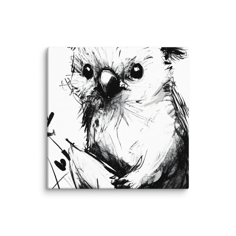 Whimsical Koala in Ink | Canvas | 8″×8″