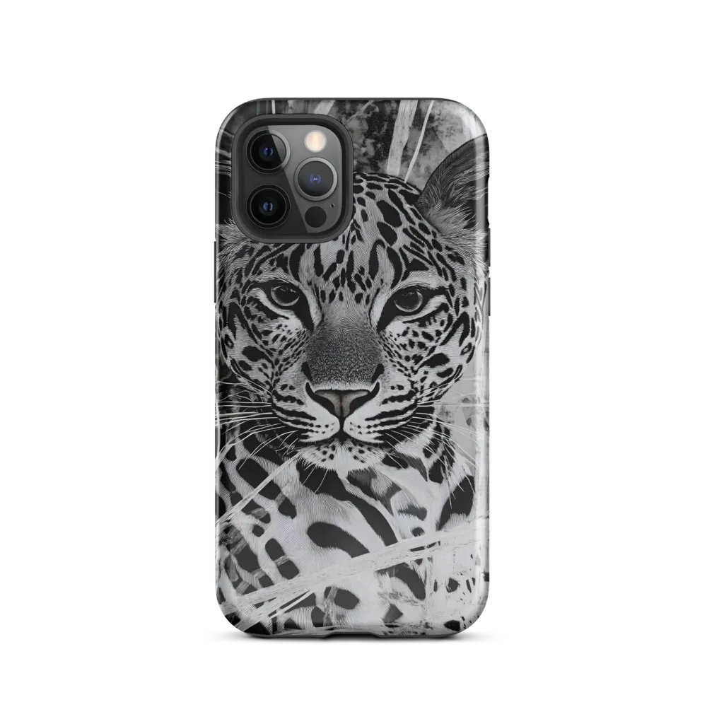 Majestic Gaze: The Leopard's Portrait | Phone Case |  12 Pro | Tough Case | Glossy