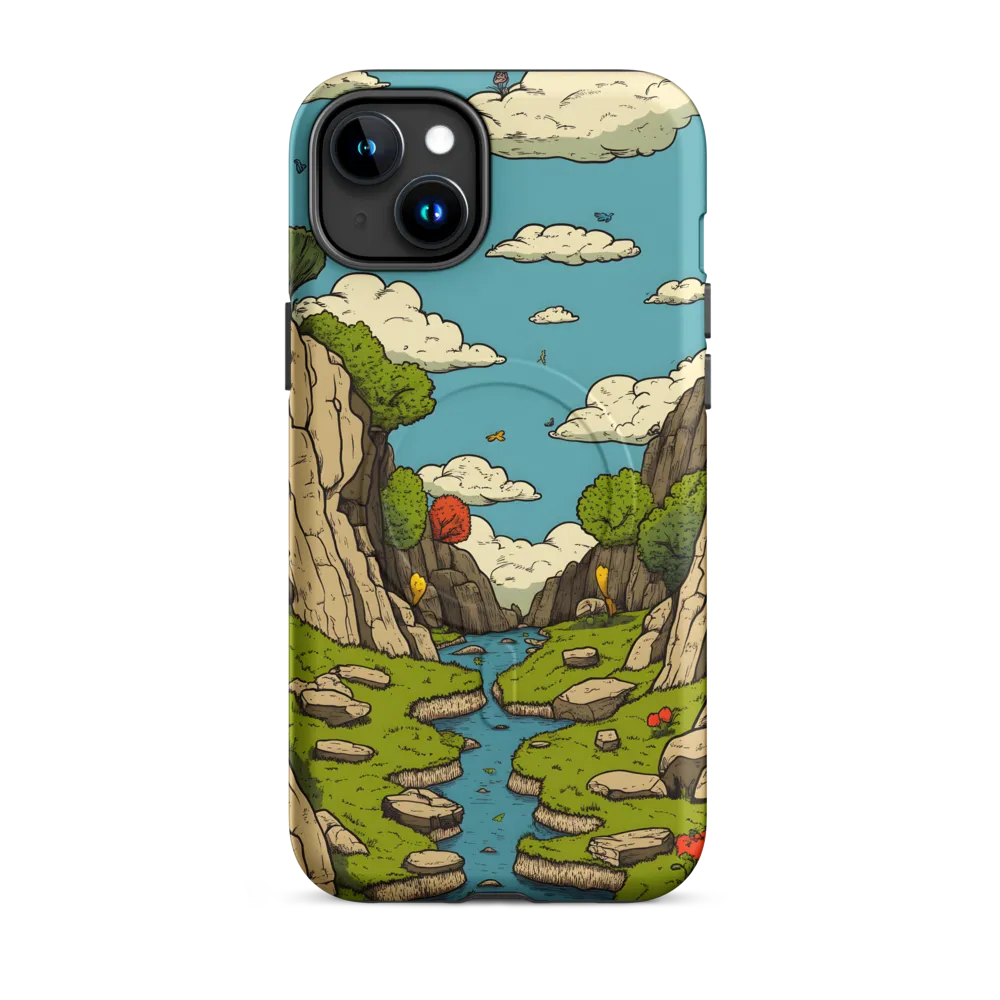 Whimsical Serenity: A Canyon Landscape