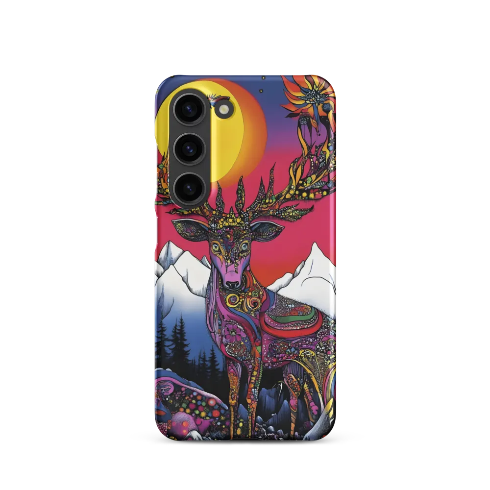 Mystical Majesty of the Psychedelic Deer | Phone Case |  S23 | Snap Case | Matte