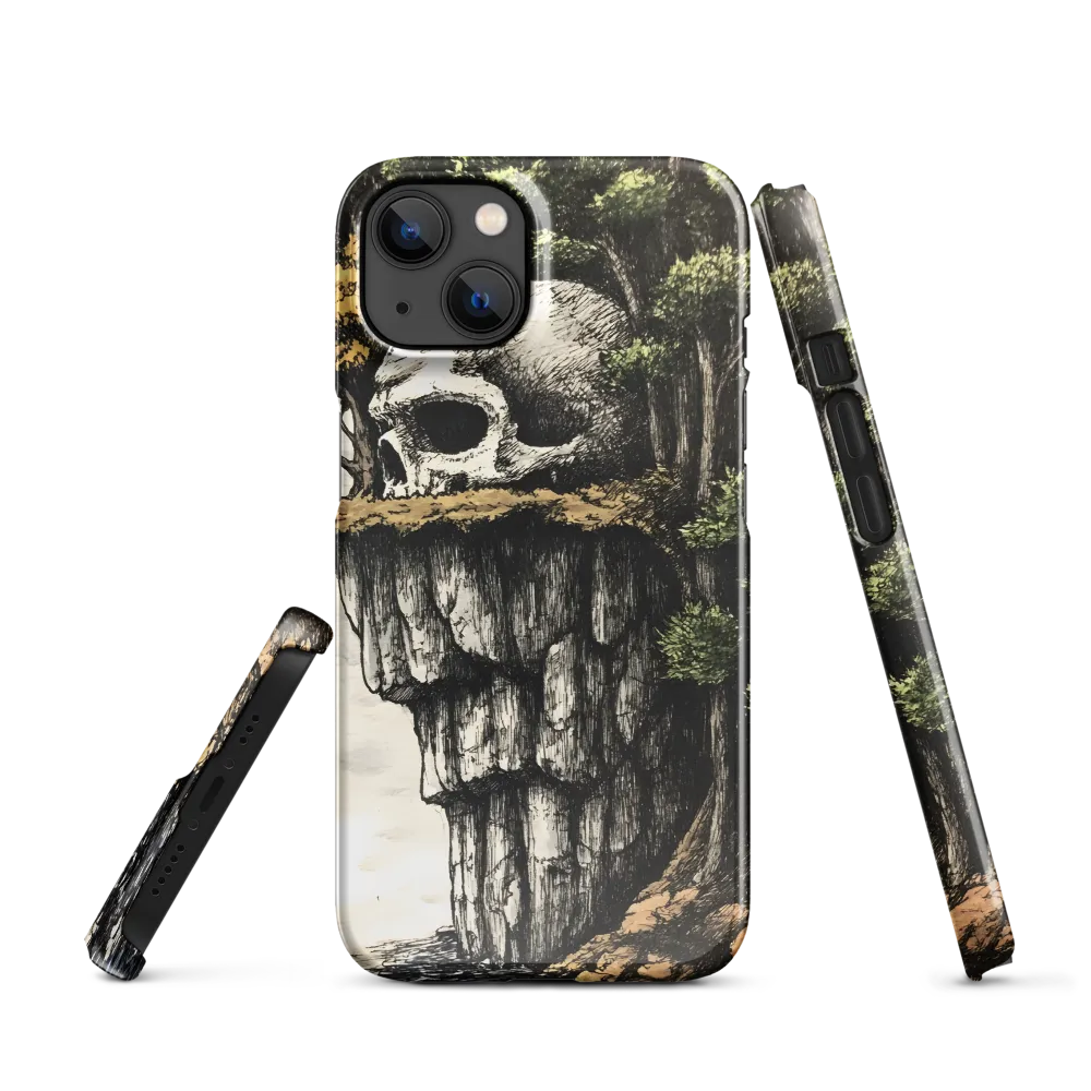 The Whispering Skull: A Surreal Encounter with Nature | Phone Case |  13 | Snap Case | Glossy