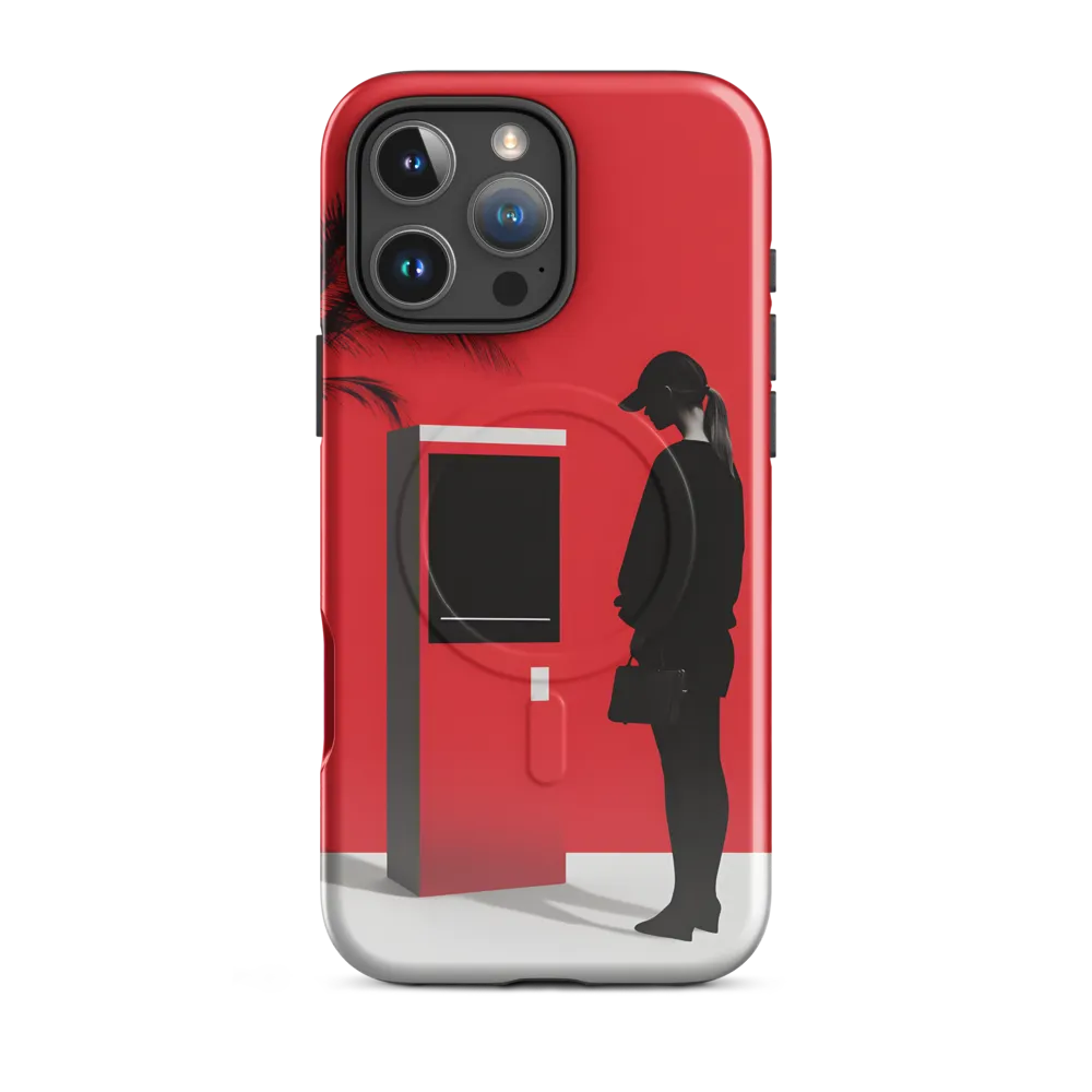 Contemplation in Red | Phone Case |  16 Pro Max | MagSafe® Tough Case | Glossy