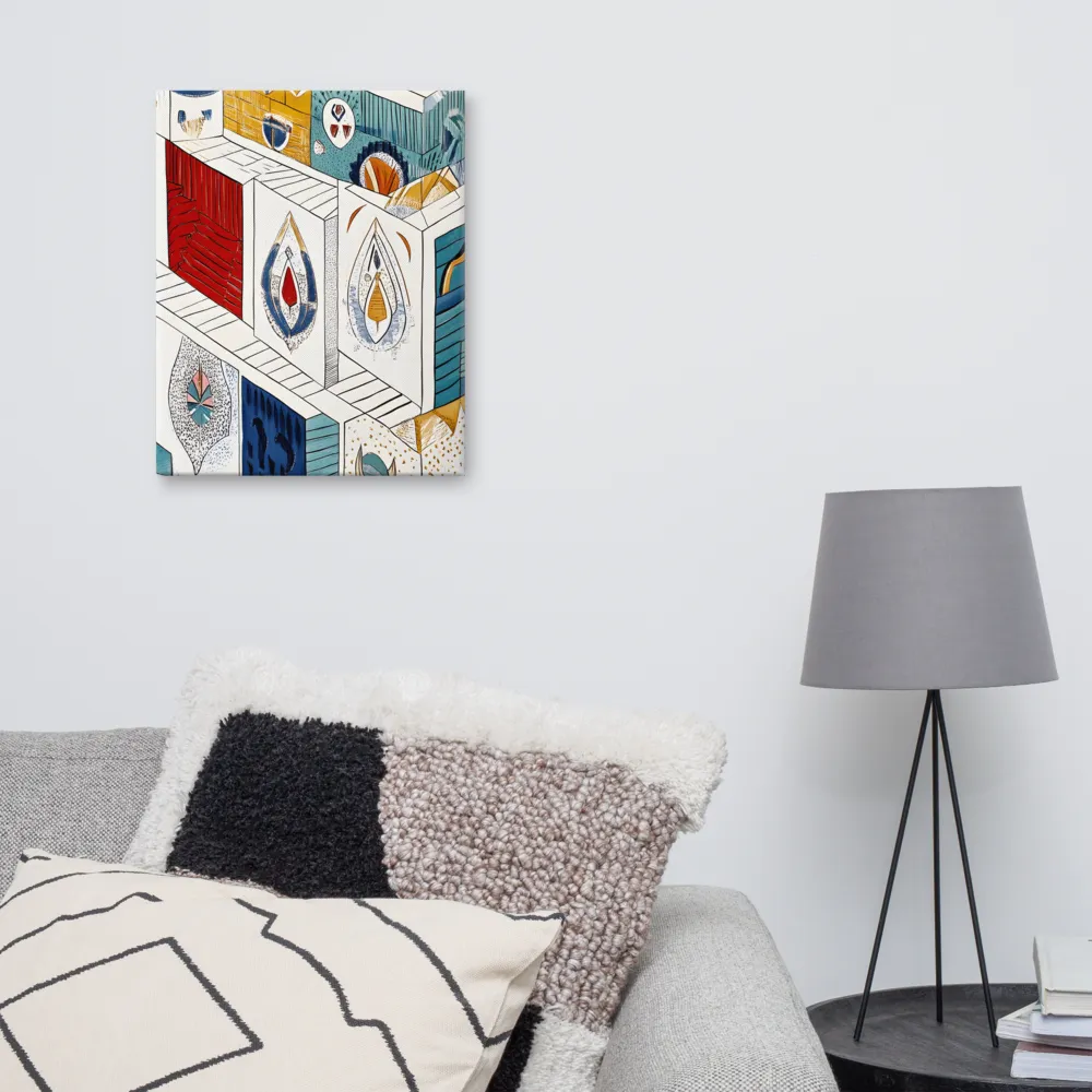 Symphony of Geometric Harmony | Canvas | 16″×20″