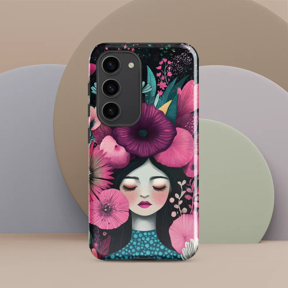 Blooming Serenity | Phone Case |  S23 | Tough Case | Glossy