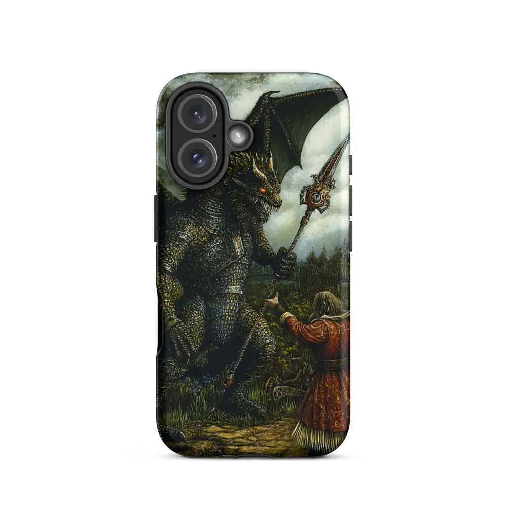 The Confrontation: Dragon vs. Wizard | Phone Case