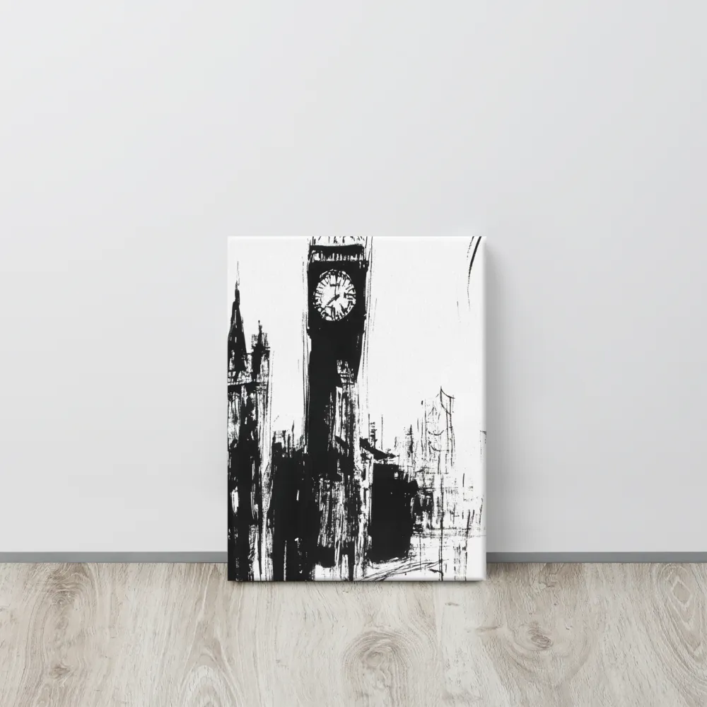 Clock Tower in Motion | Canvas | 12″×16″