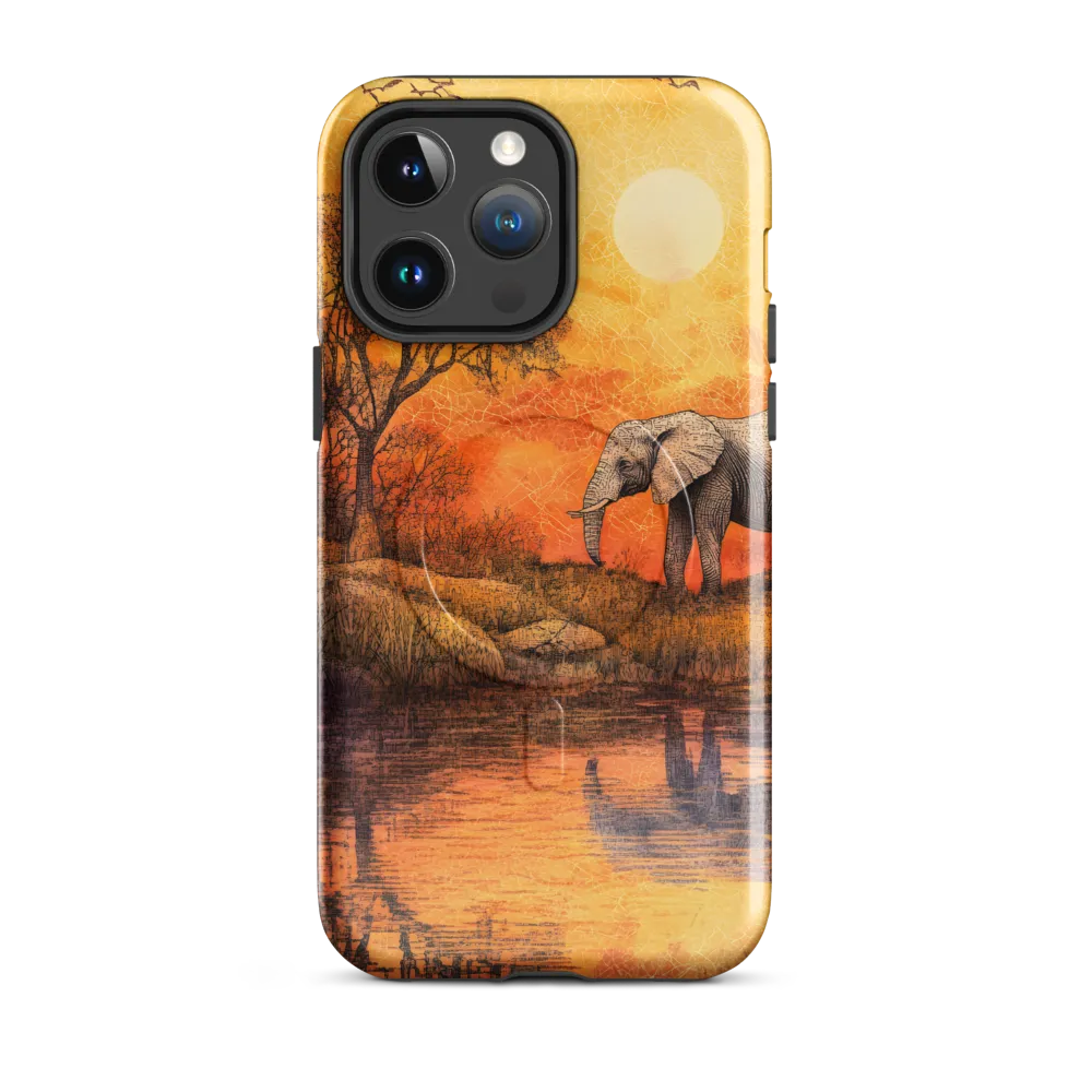 Elephant's Serenity at Dusk