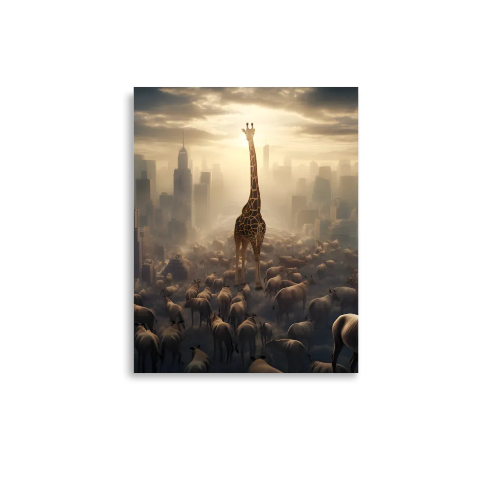 Urban Serengeti: A Giraffe's Perspective | Poster | 11″×14″