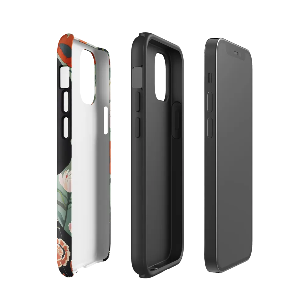 Elegance in Bloom | Phone Case |  12 mini | Tough Case | Glossy